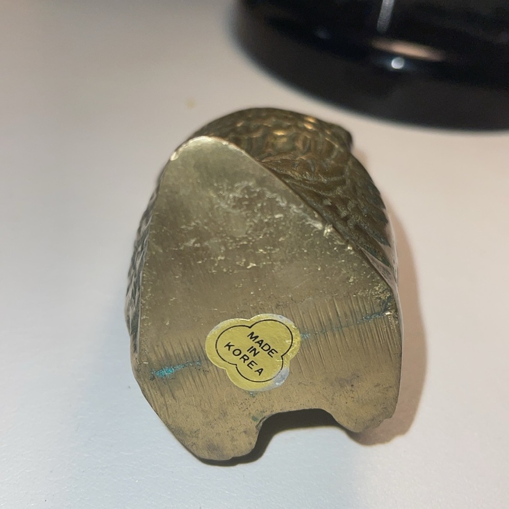 Brass Owl paper weight / decor. - Picture 5 of 5